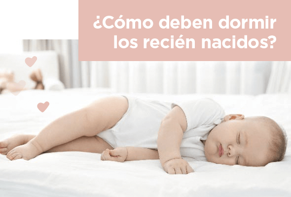 ¿Cómo deben dormir los recién nacidos?